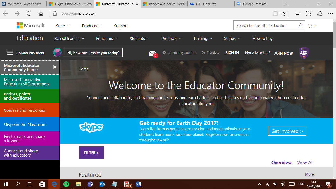 Manfaatkan Pembelajaran Dunia Pendidikan Abad 21 di Microsoft Educator Community